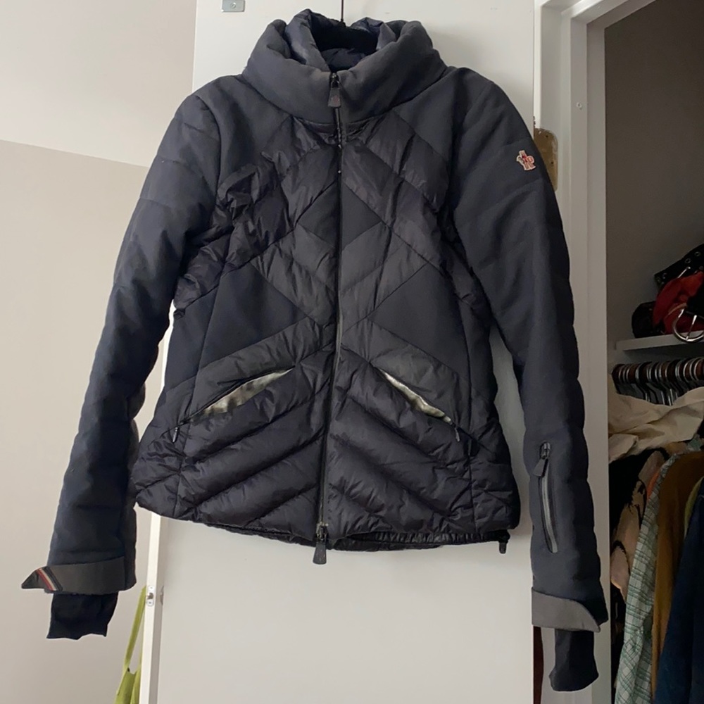 Moncler bomber winter ski jacket size 2 used condition